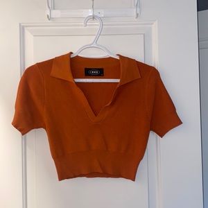 Cider orange crop top
